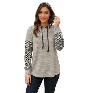 22ND BY BINEE Sweatshirt Hoodie Hooded Boho Pullover WOMEN'S WOMAN'S Size Medium